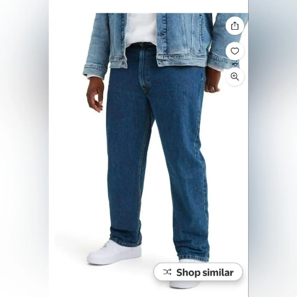 Levi's 505 Men's Regular Sits at Waist Extra Room In Thigh Straight Leg 42X34